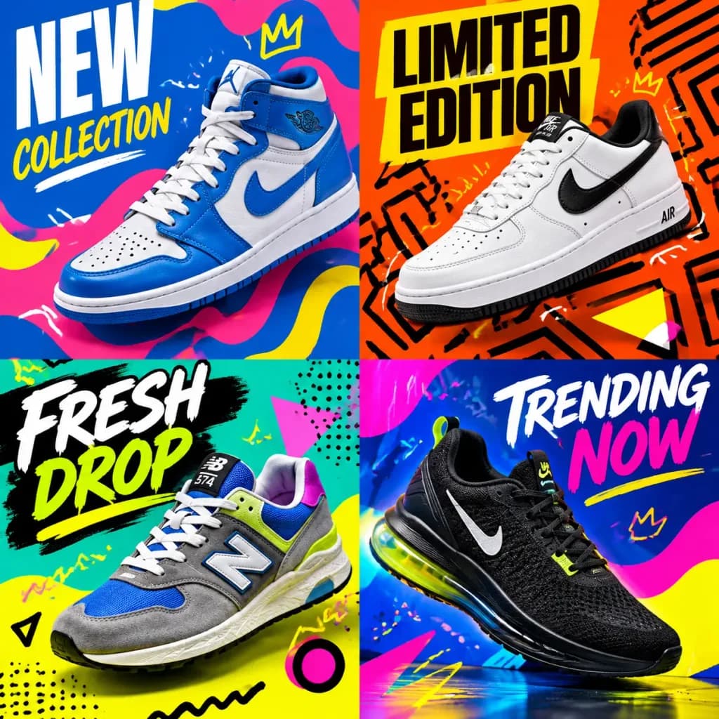 Pop Art Social Media Campaign Grid