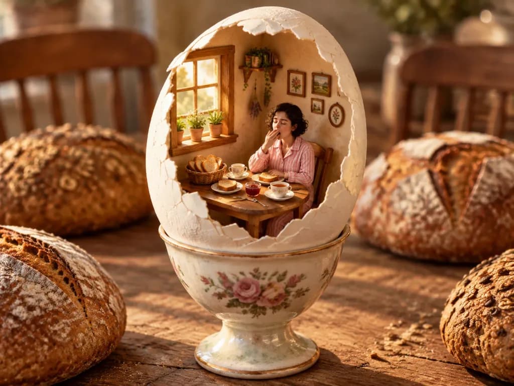 Cozy Breakfast Room Inside Eggshell