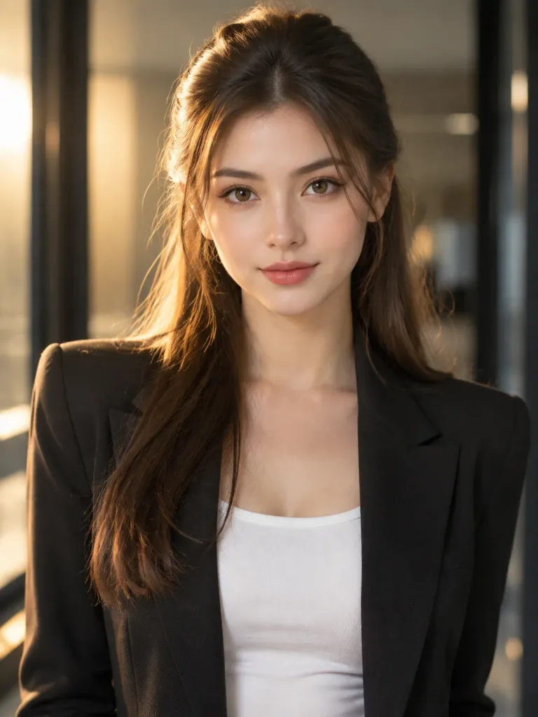 テーラードブレザーのラグジュアリーポートレート