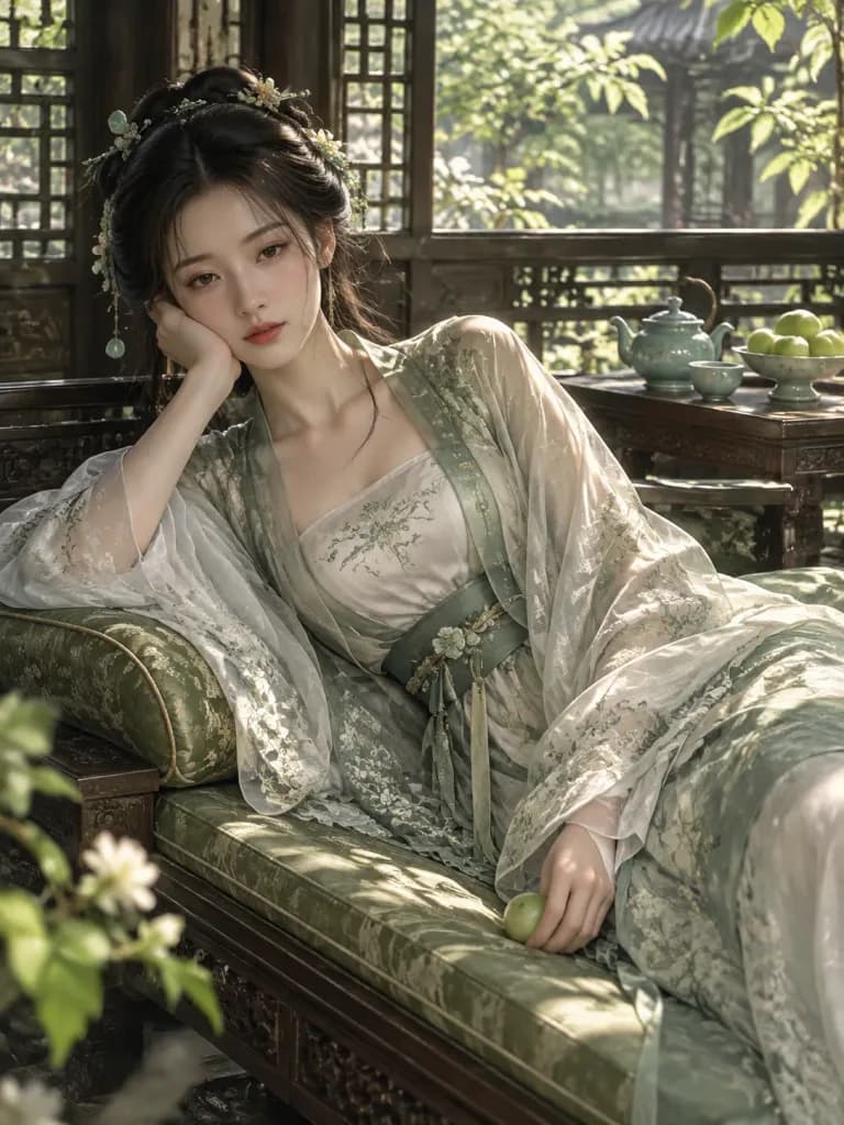 側臥貴婦歷史劇主視覺海報