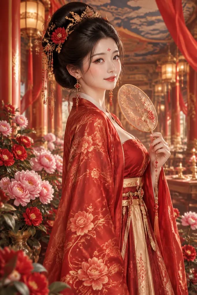 天宮の宴 漢服ポートレート