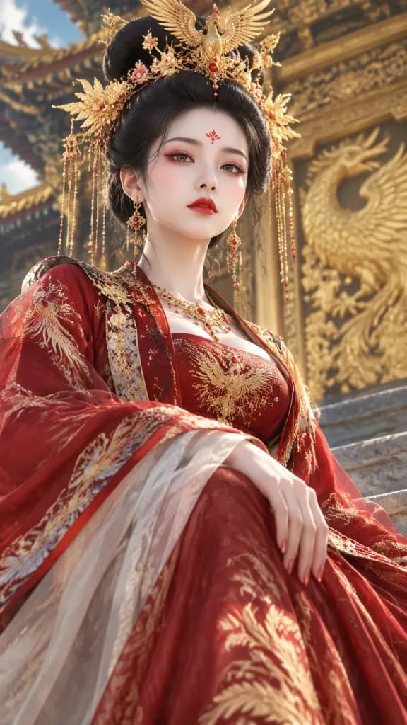 Regal Tang Dynasty Xianxia Empress Portrait