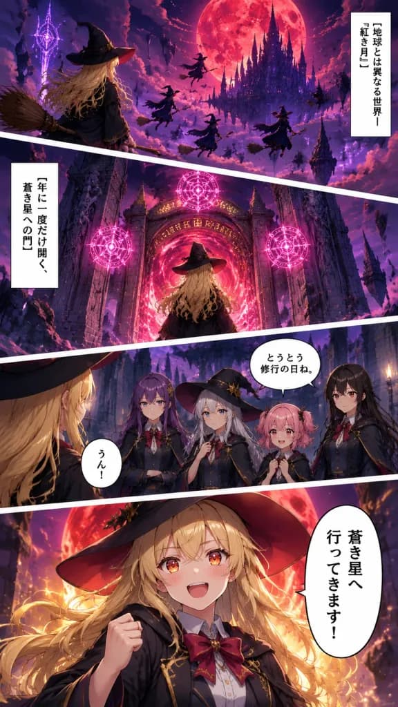 紅き月のファンタジー漫画ページ
