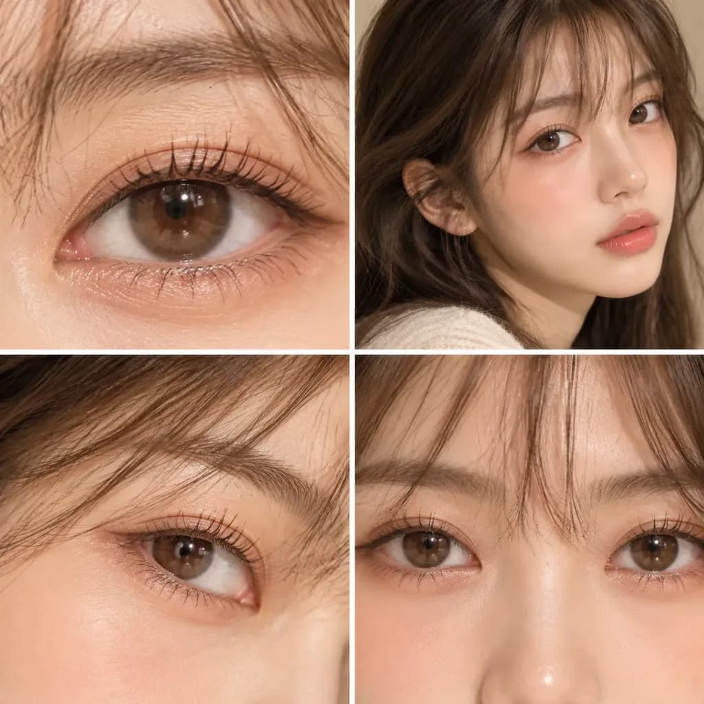 Collage di Bellezza Cosmetica a Quattro Riquadri