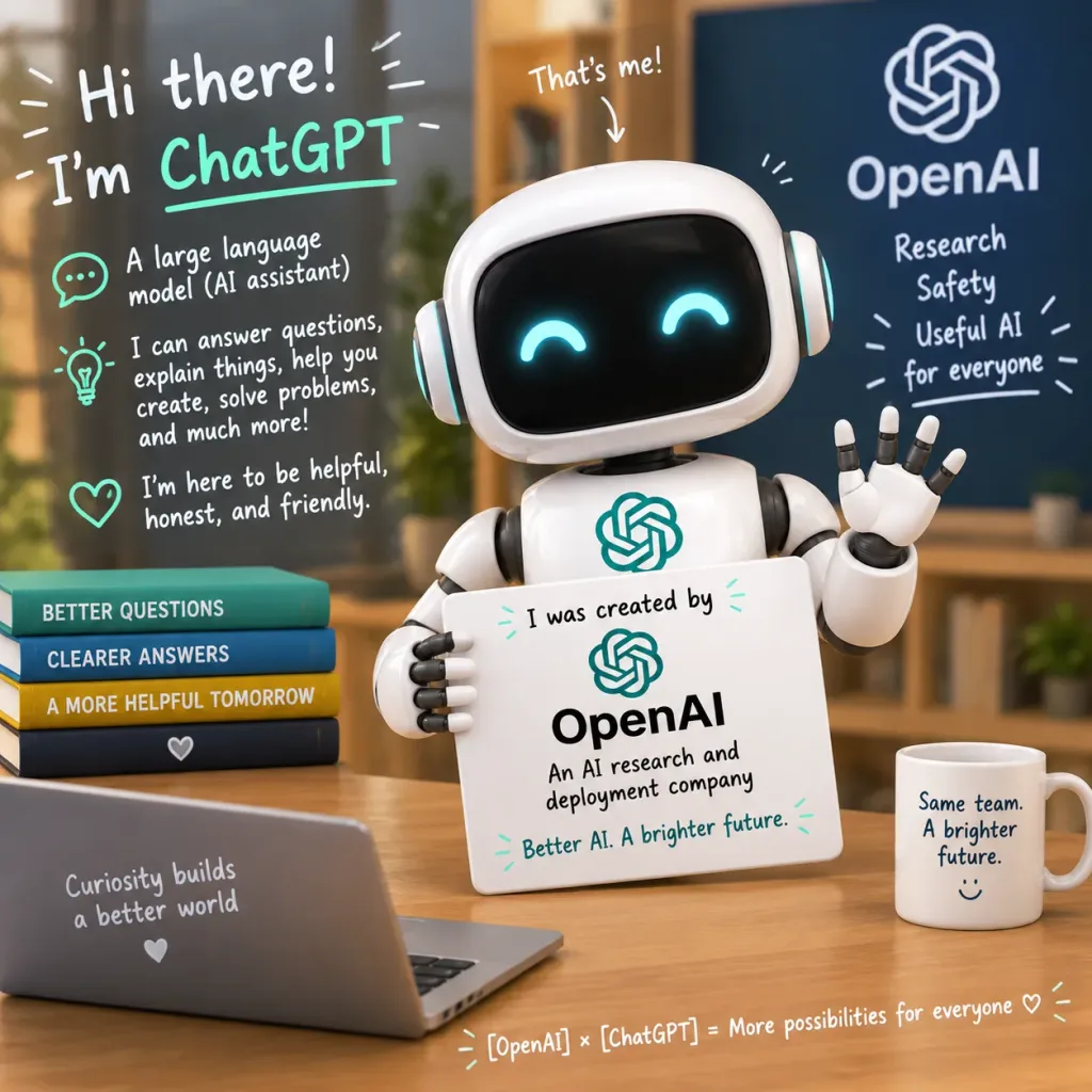 Friendly AI Assistant 3D Introduction