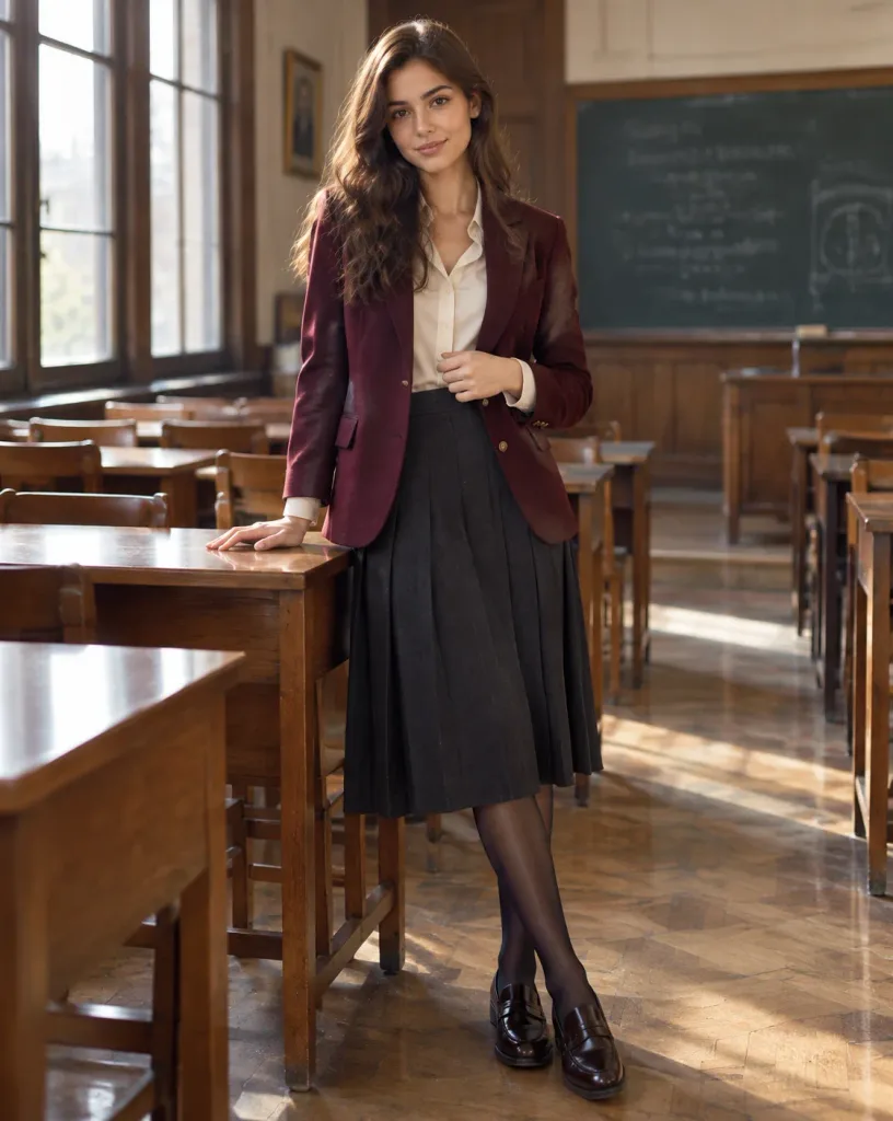 European Academic Classroom Editorial Portrait