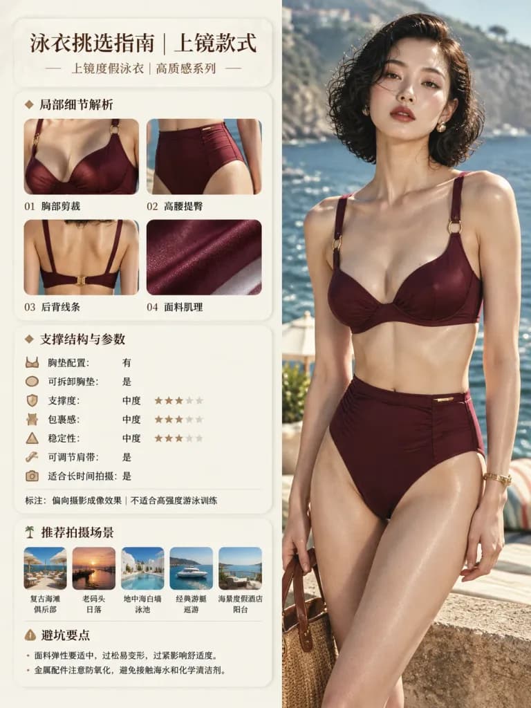 Editorial Swimwear Guide Magazine Poster