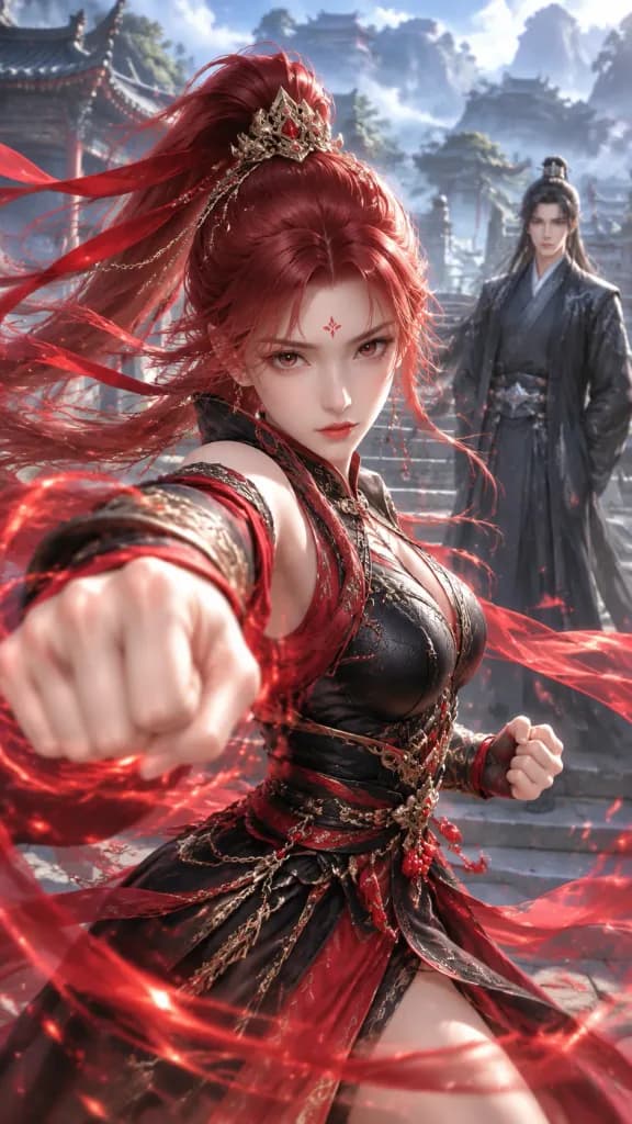 Crimson Xianxia Courtyard Training