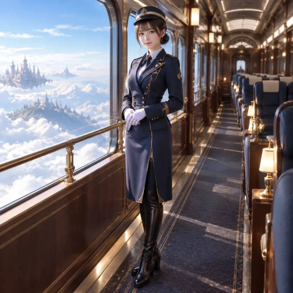 Fantasy Sky Train Attendant Portrait