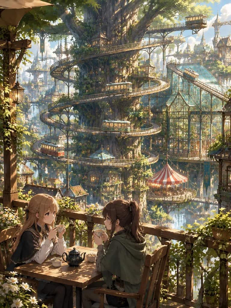 Tè sul Balcone della Città tra le Chiome