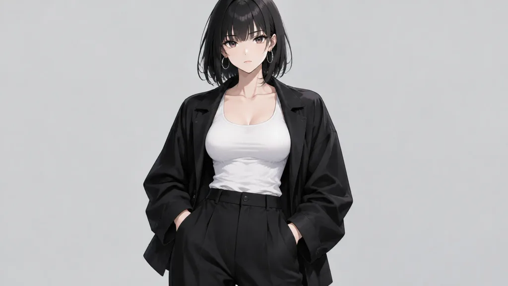 Fashion Anime Character Studio Shot