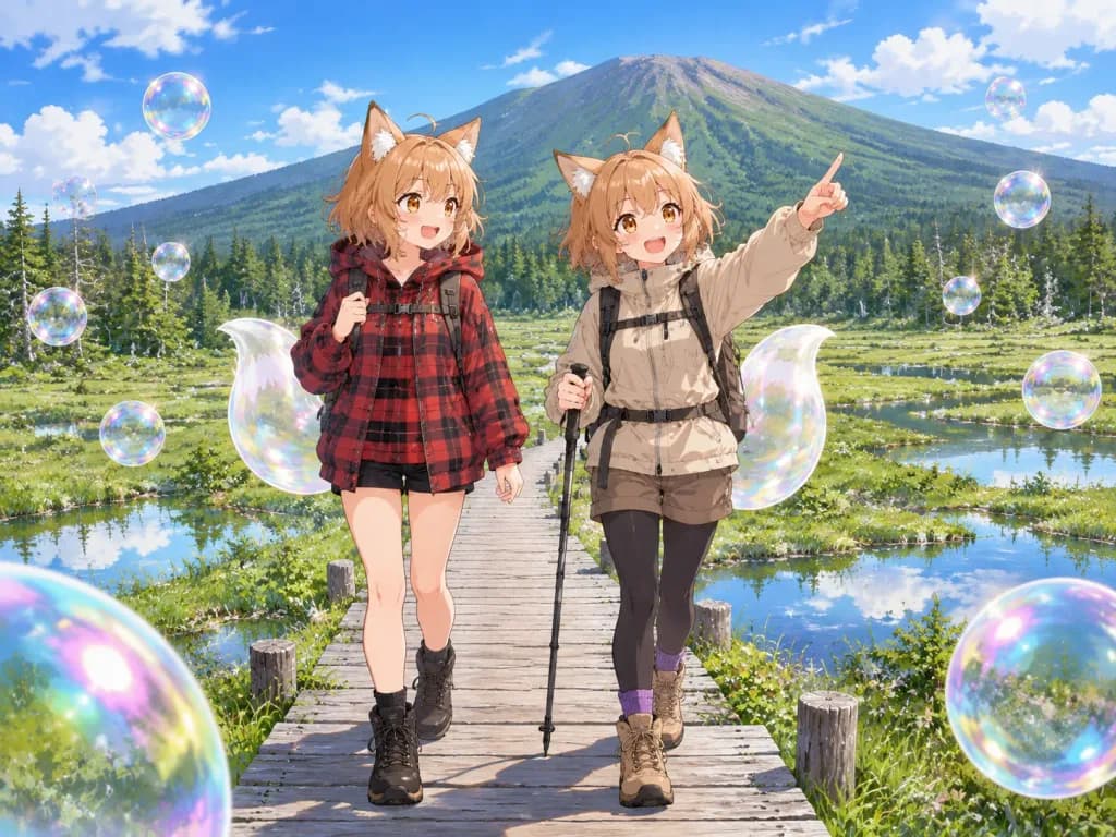 Fox-Eared Girls Wetland Boardwalk Hike