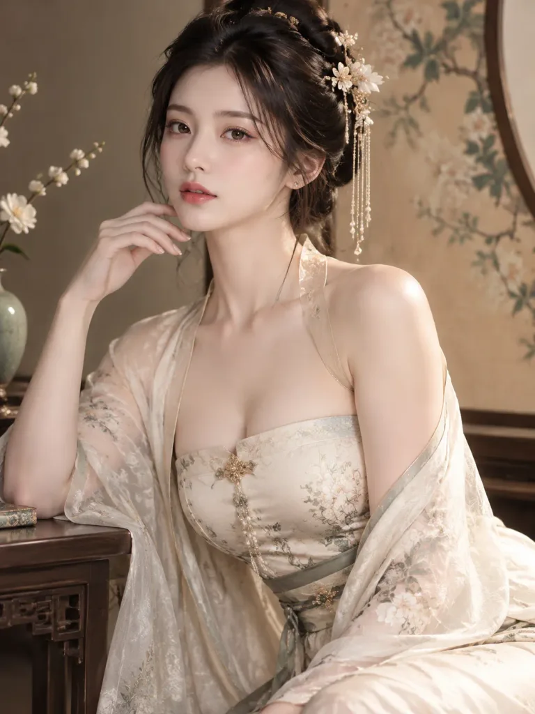 럭셔리 뉴 차이니즈 에디토리얼 인물 사진
