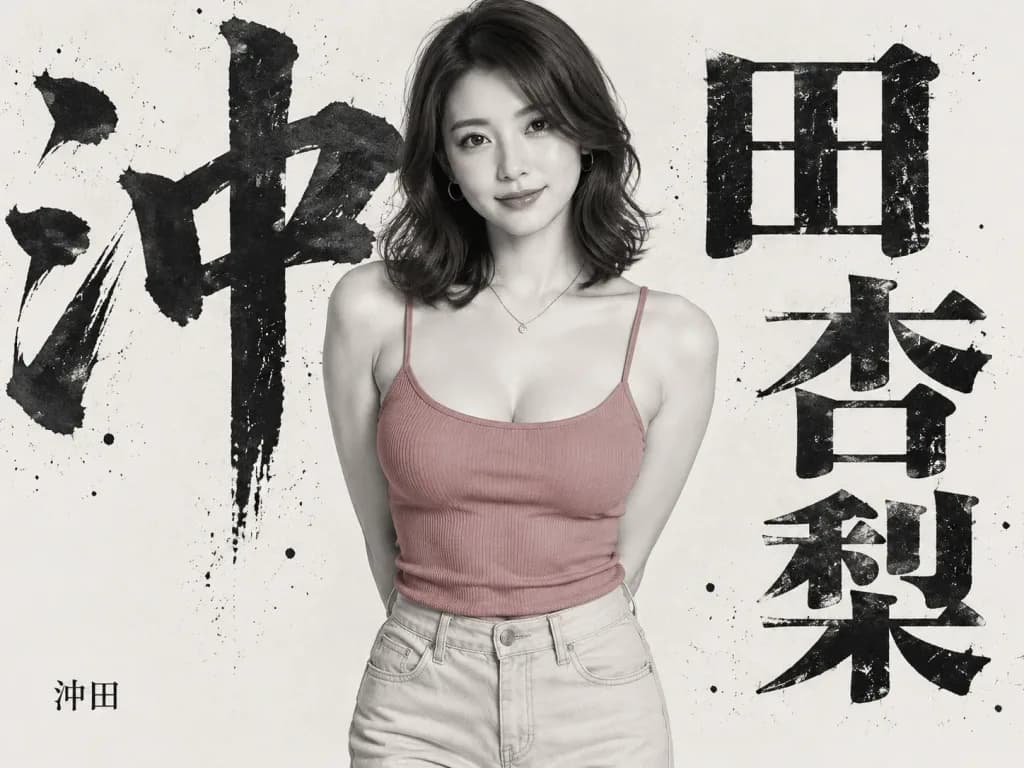 エディトリアル和風タイポグラフィポスター