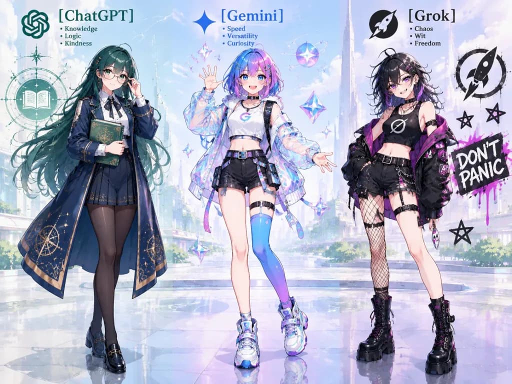 Anime AI Platform Personification Trio
