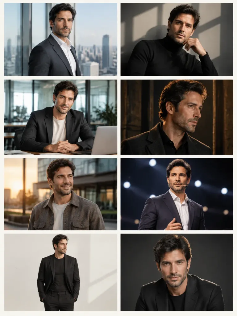 Контактный лист портретов личного бренда