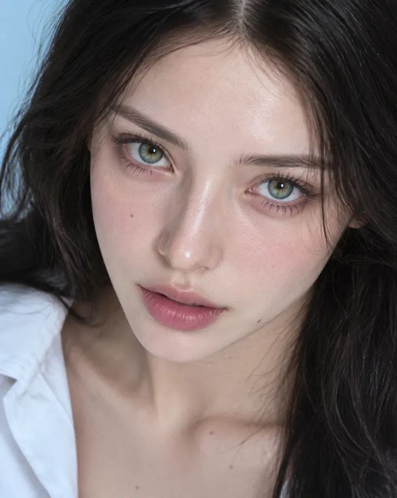 하이앵글 에디토리얼 뷰티 포트레이트