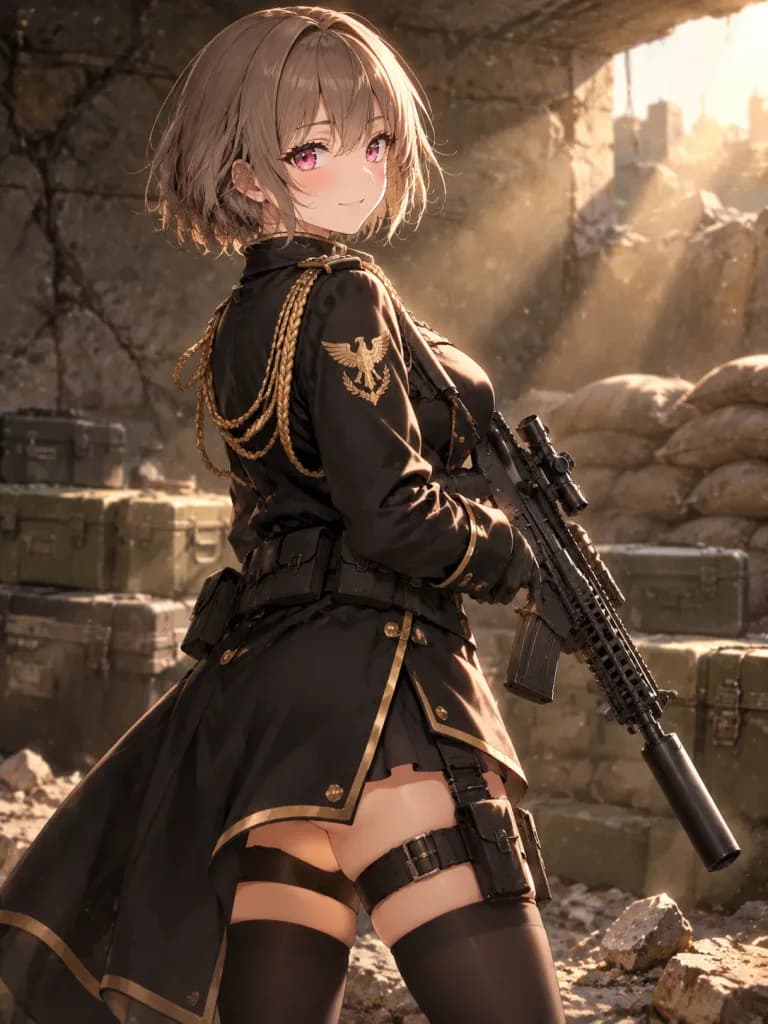 日差し射し込むトーチカの戦術士官