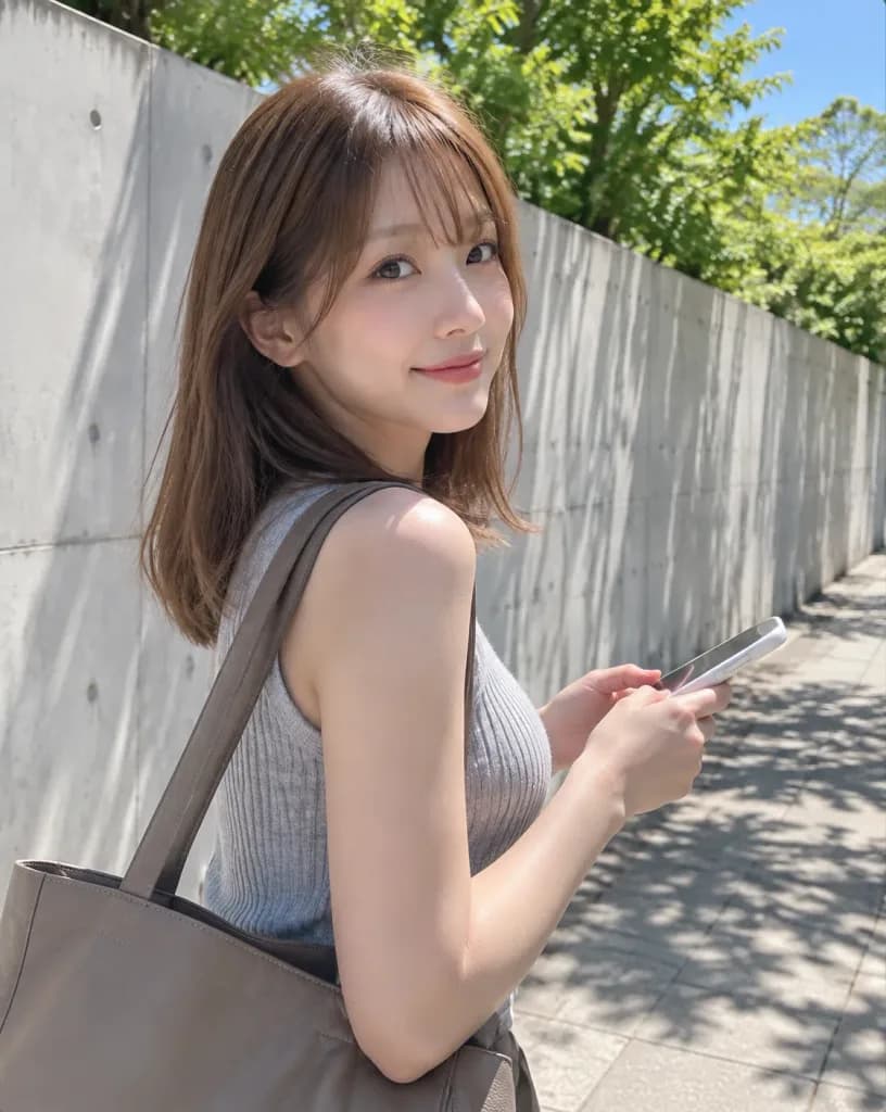 Sunny Candid Street Portrait