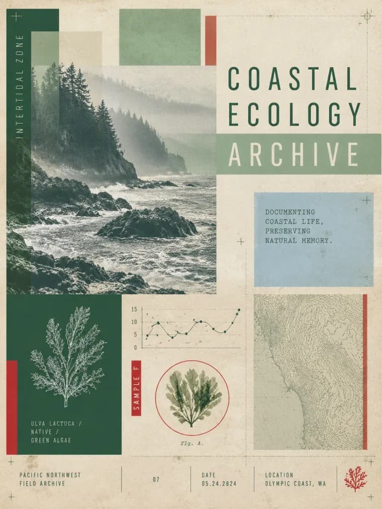 Coastal Ecology Archive Exhibition Poster