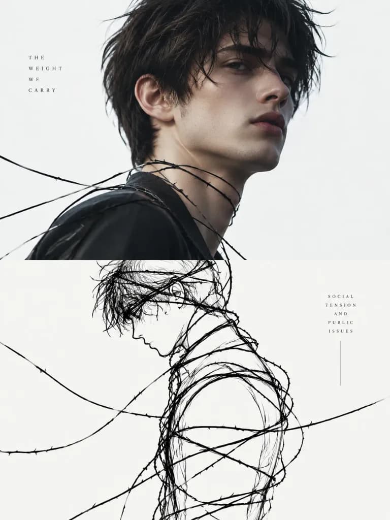 Conceptual Split Tension Poster