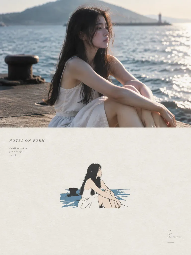 Split Photo and Acrylic Art Poster