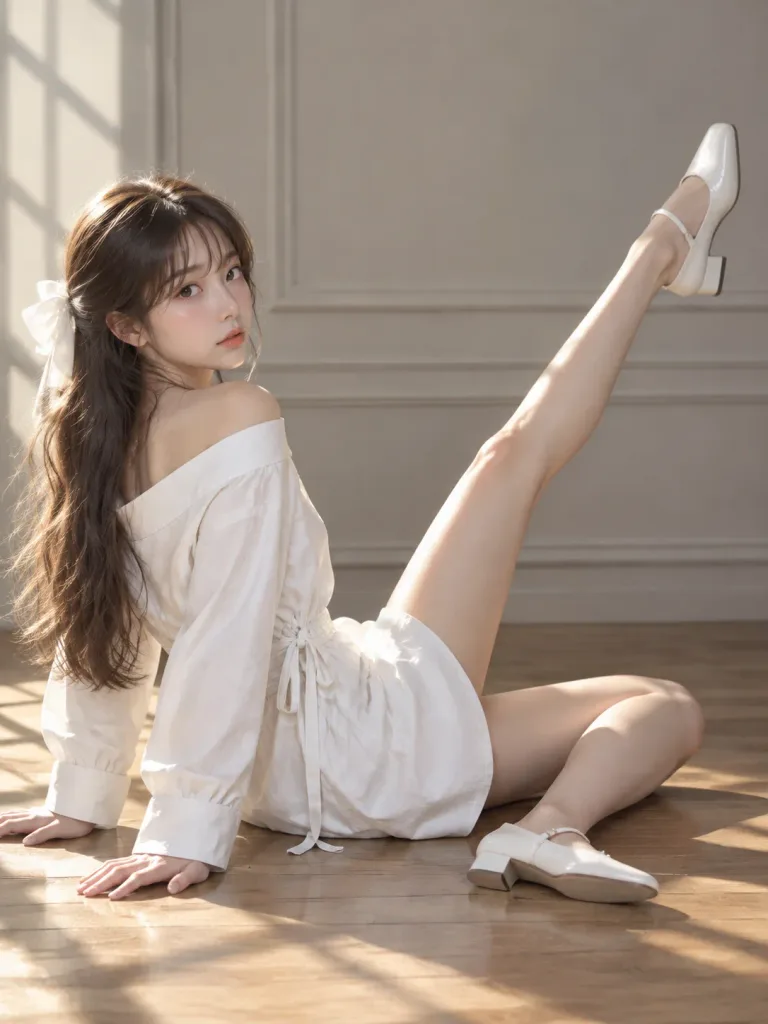 Sunlit Room Leg Extension Portrait