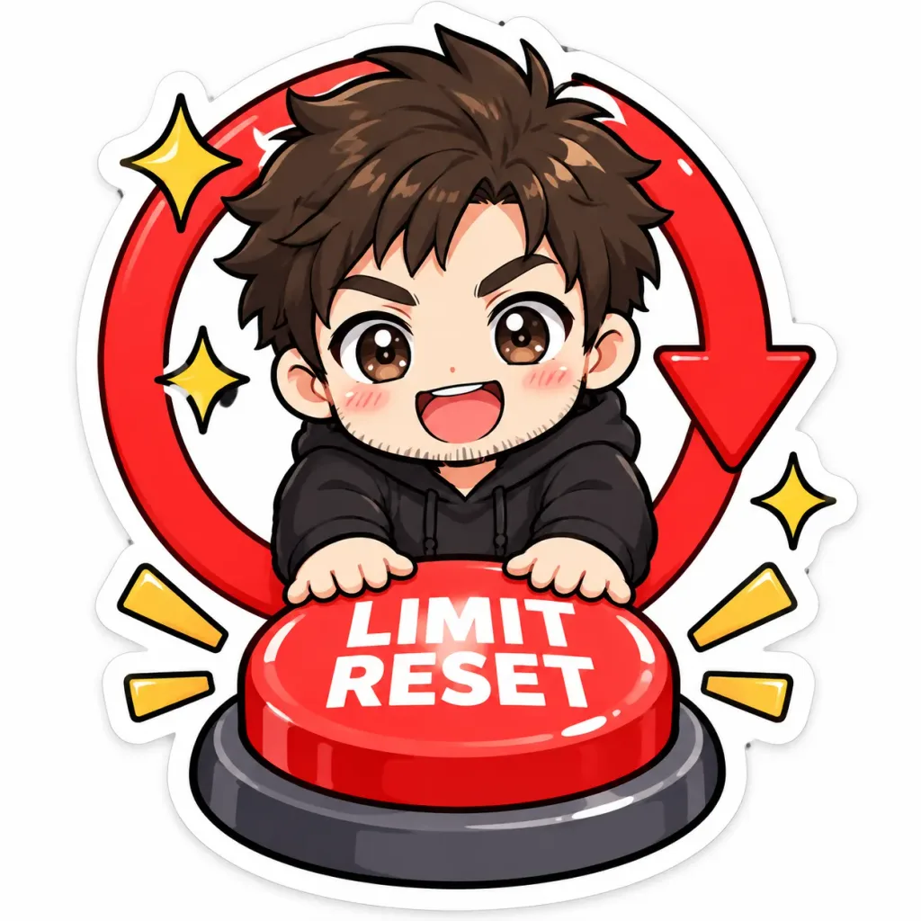 Chibi Limit Reset Sticker