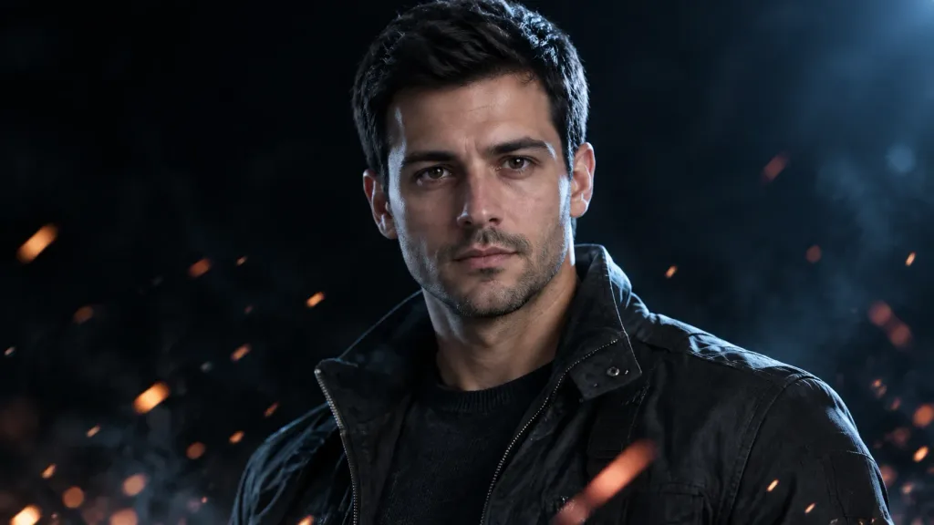 Cinematic Action Movie Rim Light Portrait