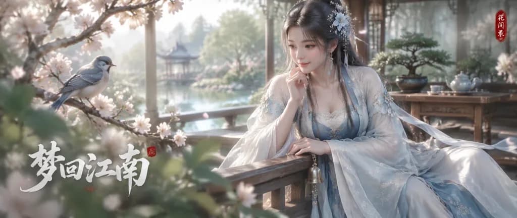 東洋ファンタジー水上楼閣ゲームポスター