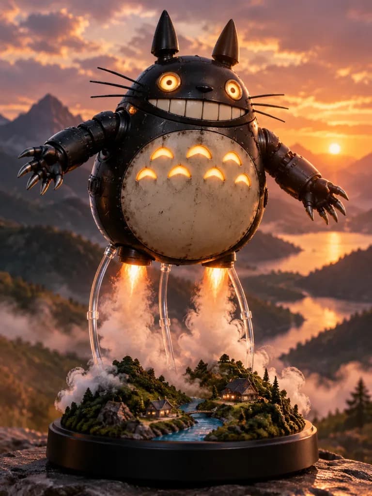 Mecha Forest Spirit Diorama Figure