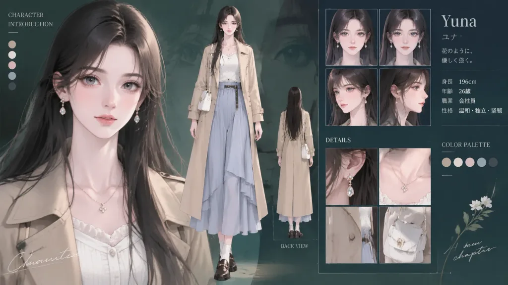 Artistic Character Introduction Board