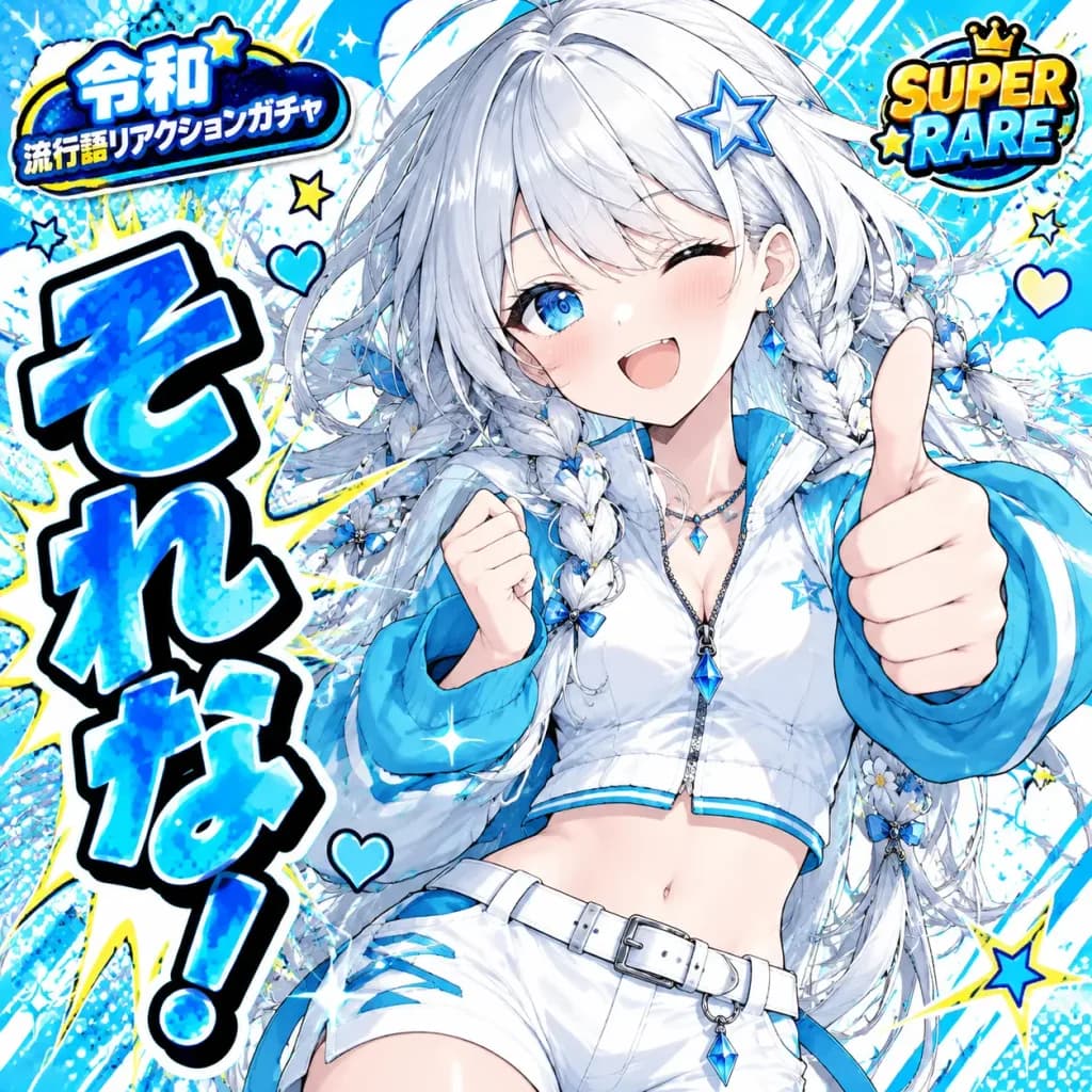 Anime Slang Reaction Gacha Card