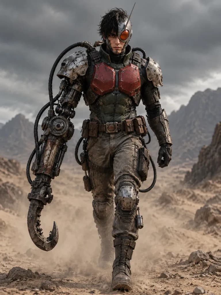 Post-Apocalyptic Tokusatsu Cyborg Warrior