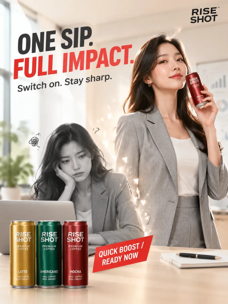 Rise Shot Office Energy Coffee Poster