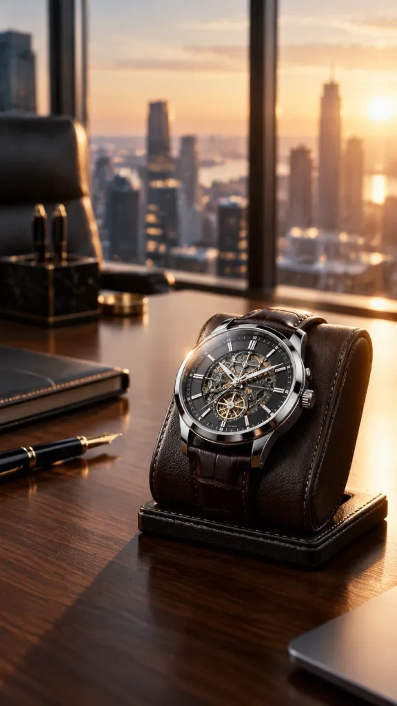 Luxury Wristwatch Executive Office Ad