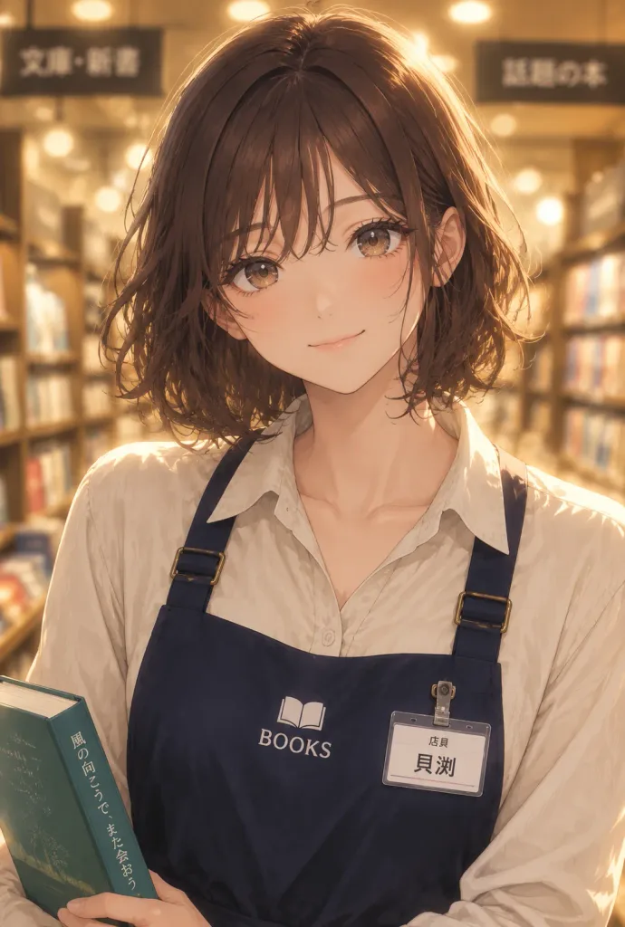 Anime Bookstore Clerk Portrait