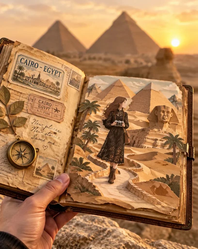 Pop-Up Paper Craft Travel Journal