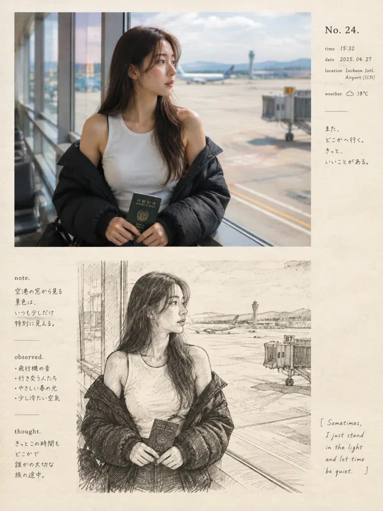 Página de Artbook Editorial: Foto e Esboço
