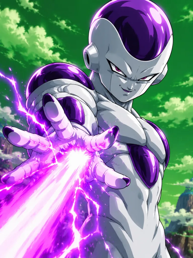 Anime Alien Warrior Energy Blast