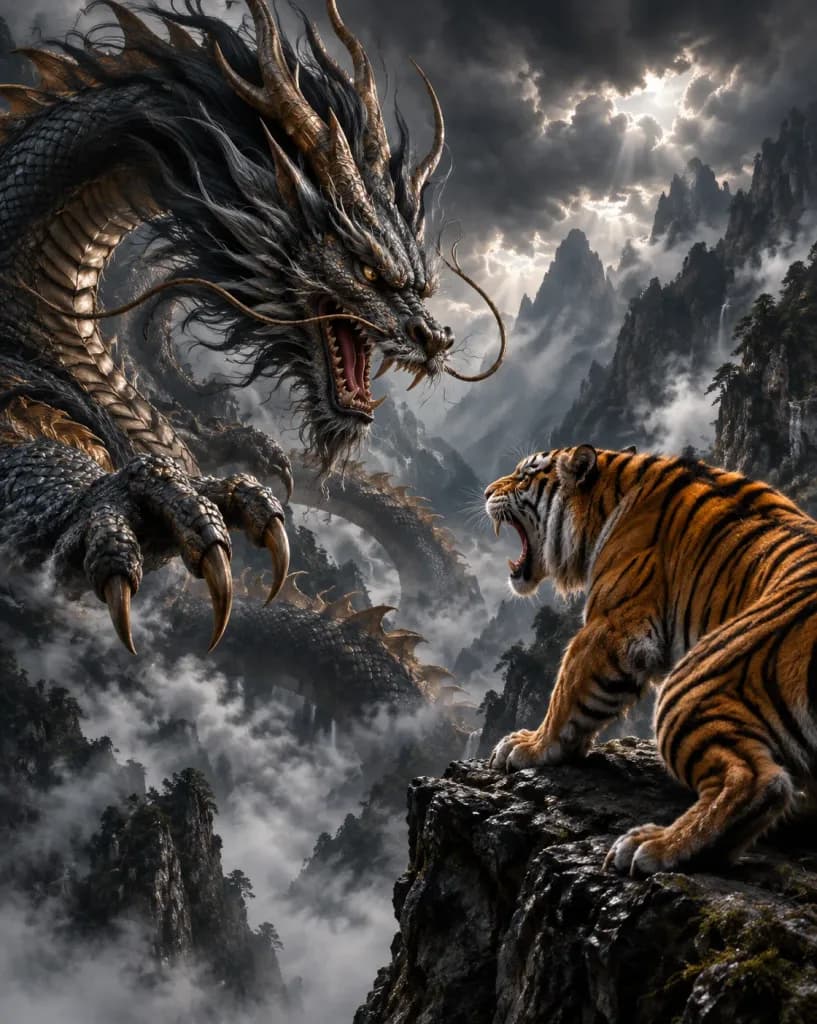 Eastern Dragon and Bengal Tiger Standoff