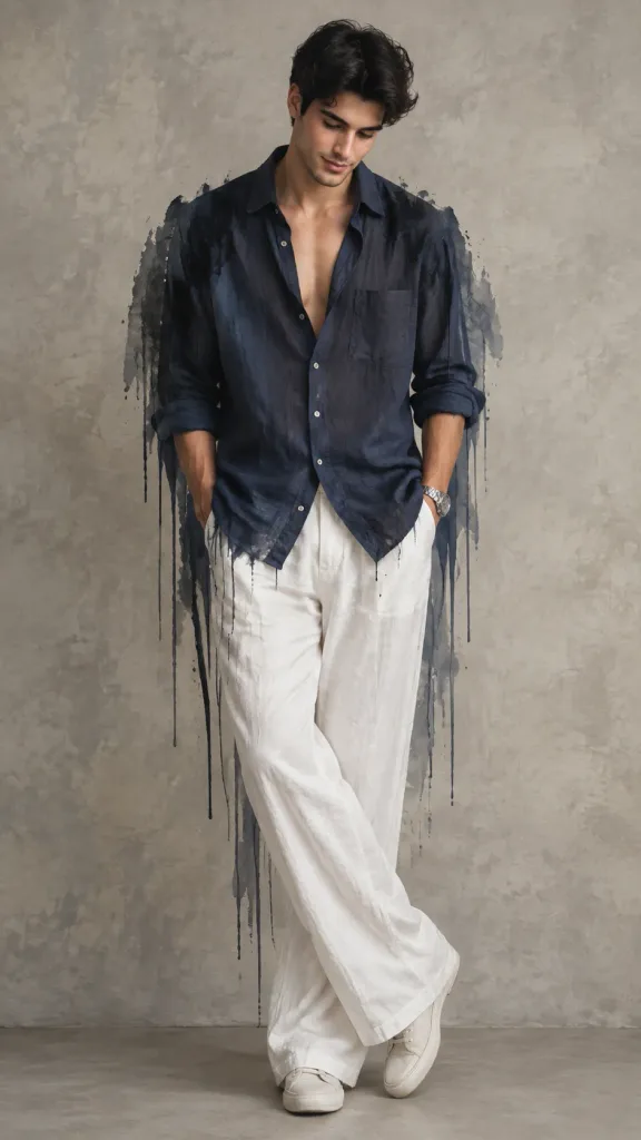 Melting Fashion Editorial Portrait