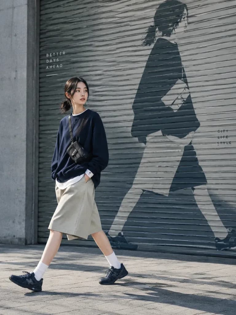 Minimalistische Urbane Modekampagne
