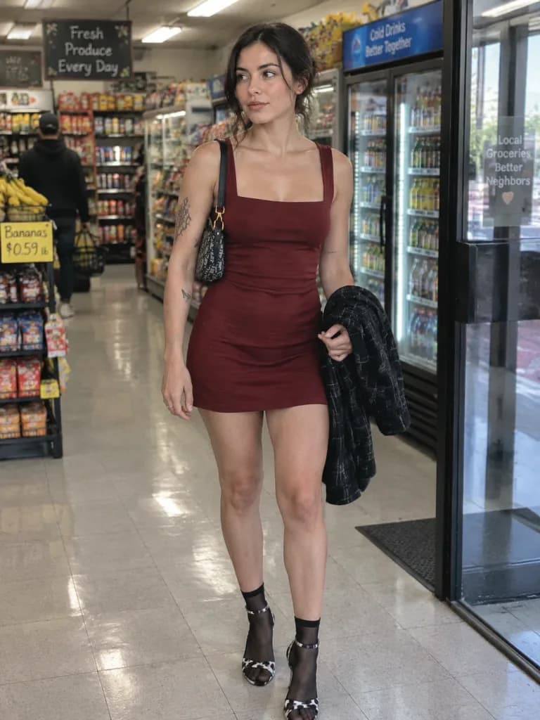 Ritratto Spontaneo Street Fashion al Supermercato