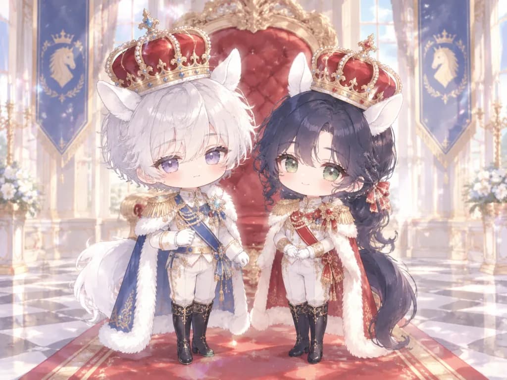Chibi Royal Horse Twin Princes
