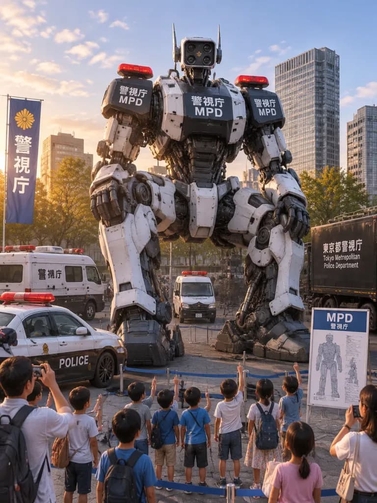 Tokyo Police Giant Robot Public Exhibition