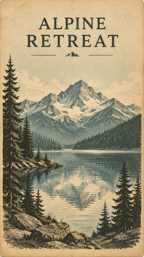 Vintage Mid-Century Travel Poster