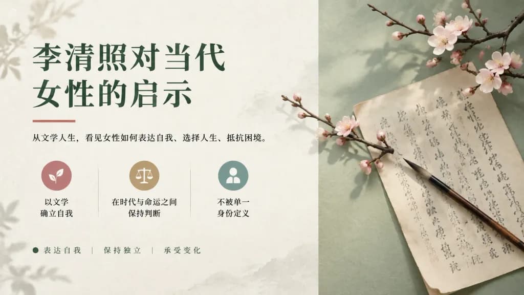 中国文学プレゼンテーション表紙スライド