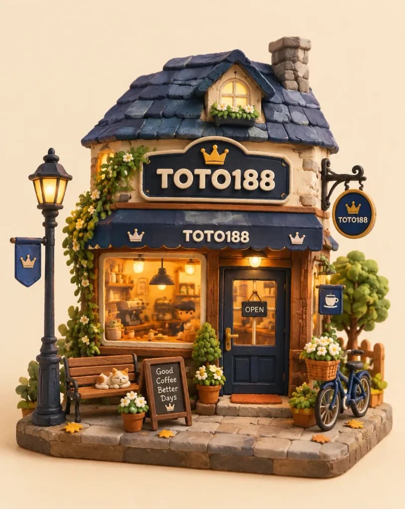 Handcrafted Clay Storefront Miniature