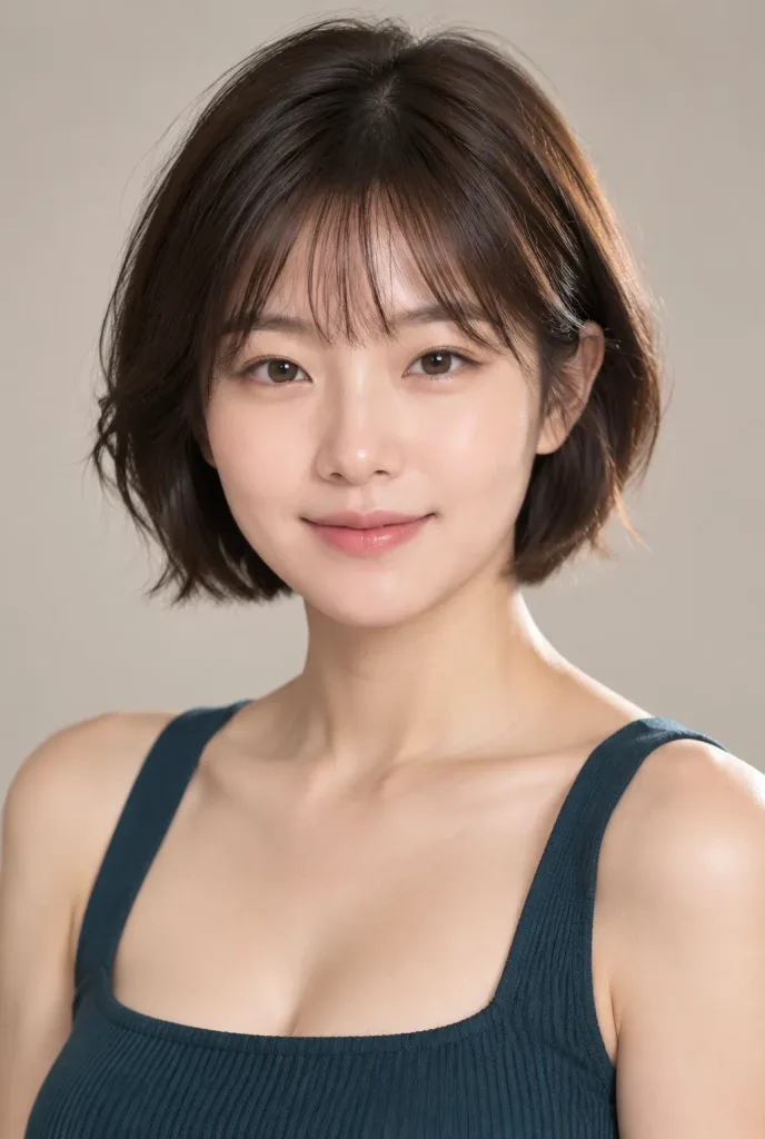 East Asian Monolid Studio Portrait
